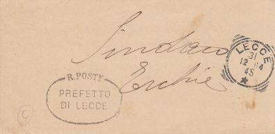 Italien Brief aus dem Jahr ca. 1840 von Lecce nach Erchie