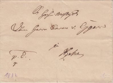 alter Vorphilabrief aus dem Jahr 1832