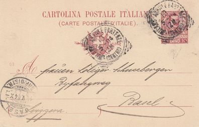 alte Italien Ganzsache aus dem Jahr 1904