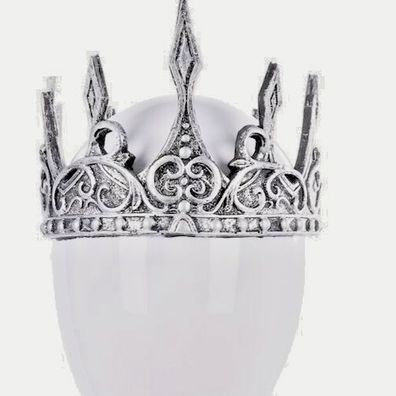Krone für Damen silber Diadem Zubehör zu Kostüm Queen Königin Fasching Party