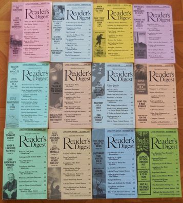 Readers Digest Ausgaben Large Type Edition Jahrgang 1993 komplett (Eb53)