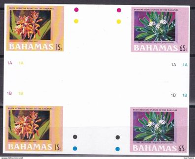 Bahamas 2005 Medicinal Bush Plants 15c/65c ungezähntes Herzstück MNH RAR