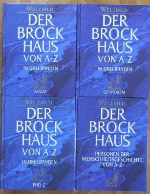 Der Brockhaus in 3 Bänden Lexikon + 1 Band Personen der Menschheitsgeschichte