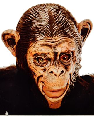 3/4 Tier Maske Schimpanse beweglicher Mund Tiermaske Halloween