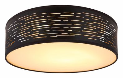 Globo Tunno LED Deckenleuchte schwarz, gold 38x13cm