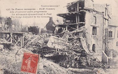 Postkarte WWI Ilam (Somme)