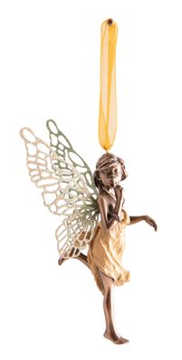 Fee LILIA am goldenen Band Kunstharz H: 14 cm Fee Fantasy Elfen Figur