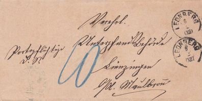 vollständiger Vorphilabrief aus dem Jahr ca. 1830 von Leonberg nach Linzingen