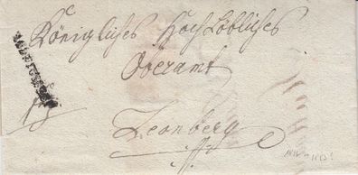 2x verwendeter Vorphilabrief aus dem Jahr 1812/1883 von Ludwigsburg