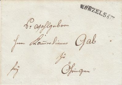 Vorphilabrief aus dem Jahr ca. 1820 von Künzelsau nach Öhringen