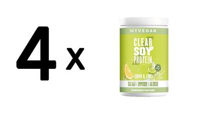 4 x Myprotein Clear Soy Protein Isolate (340g) Lemon and Lime