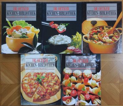 5 Bände Dr. Oetker Küchen-Bibliothek