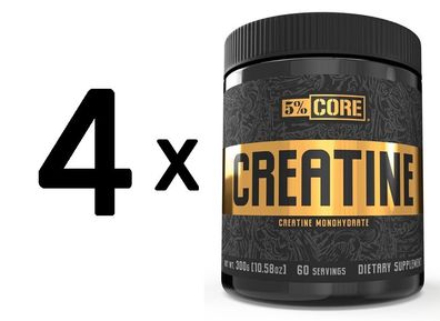 4 x Creatine - Core Series - 300g