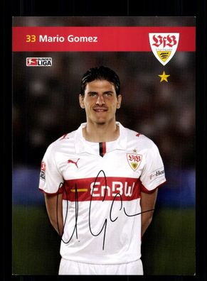 Mario Gomez Autogrammkarte VfB Stuttgart 2008-09 1. Karte Original Signiert