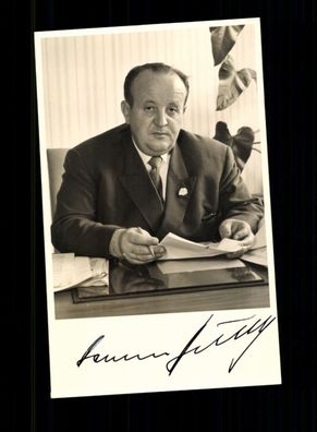 Hermann Höcherl 1912-1989 Bundes Innenminister 1961-65 Original Sign ##BC 203507