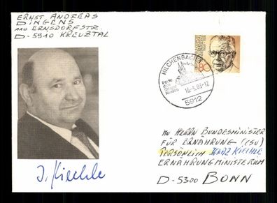 Ignaz Kiechle 1930-2003 CSU Bundesminister Original Signiert # BC G 38904