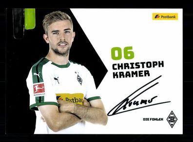 Christoph Kramer Autogrammkarte Borussia Mönchengladbach 2018-19 Original Sign.
