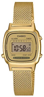 Casio Damenuhr Retro Damen Uhr LA670WEMY-9EF Digitaluhr