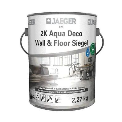 Jaeger 676 2K Aqua Deco Wall & Floor Siegel inkl. Härter 2,5 kg farblos