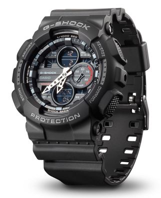 G-Shock Uhr GA-140-1A1ER schwarz Casio Armbanduhr
