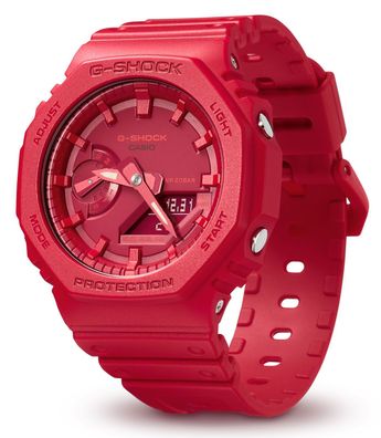 Casio G-Shock Uhr GA-2100-4AER Armbanduhr rot