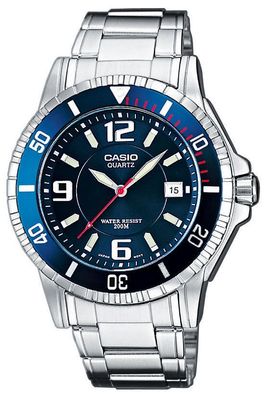 Casio Collection Uhr MTD-1053D-2AVES Herrenuhr Edelstahl