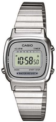 Casio Damenuhr Retro Damen Uhr LA670WEA-7EF Digitaluhr