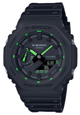 G-Shock Uhr GA-2100-1A3ER Casio Armbanduhr analog digital