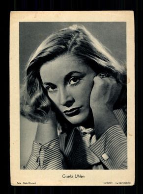 Gisela Uhlen DDR Karte 1950er Jahre ohne Unterschrift # BC 206339