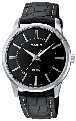 Casio Herrenuhr MTP-1303PL-1AVEG Leder Armbanduhr