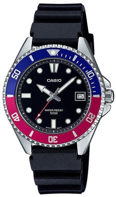 Casio Herren Armbanduhr MDV-10-1A2VEF Resinband schwarz