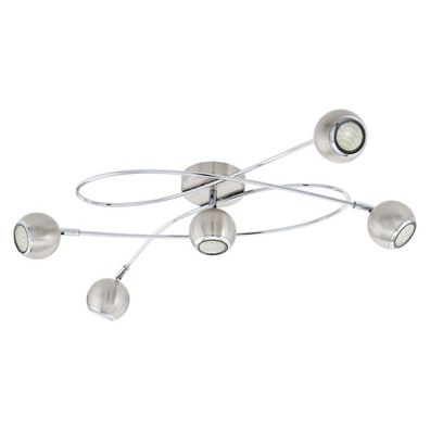 EGLO Locanda LED Deckenleuchte GU10 nickel-matt, chrom