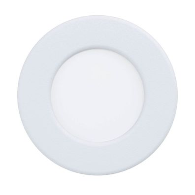 EGLO FUEVA 5 LED Einbauleuchte weiss IP44 rund 86mm 300lm 3000K