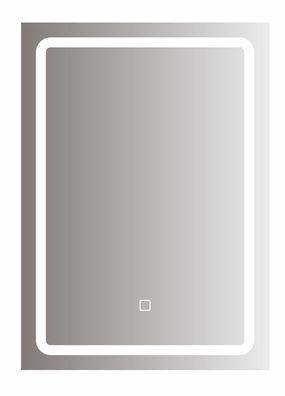 bhp Spiegel mit LED Beleuchtung rechteckig, 5mm, 50x70cm, 220-240V, 3000/6500K