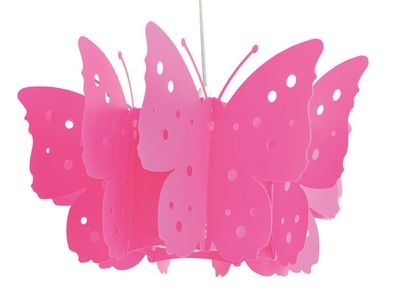 Hängeleuchte Kinderzimmer Mädchen pink Schmetterling Näve Kizi E27