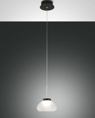 LED Hängeleuchte schwarz weiß Fabas Luce Smartluce Arabella 14x200cm 720lm dimmbar
