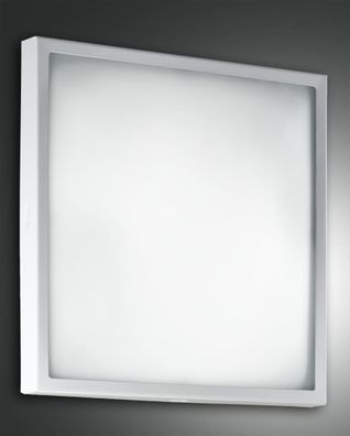 LED Deckenleuchte weiß Fabas Luce Osaka 40x40cm 2100lm