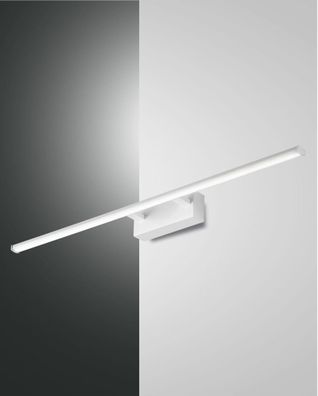 LED Spiegellampe weiß satiniert Fabas Luce Nala 1350lm IP44