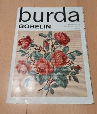 Burda Gobelin Vintage Heft ca. 70er Jahre Handarbeit Sticken