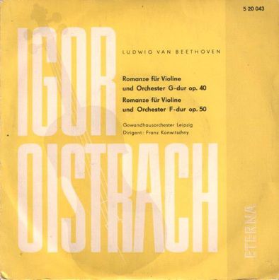 Eterna 5 20 043 - Romanze Für Violine Und Orchester G-Dur Op. 40 / Romanze Für