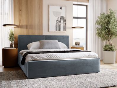 Polsterbett Santos Bett mit Bettkasten und Lattenrost Doppelbett Ehebett