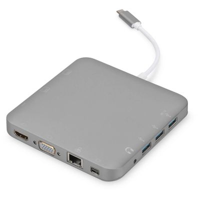 Digitus DA-70876 Universal Typ - C Docking Station USB Hub 11 in 1 4K HDMI