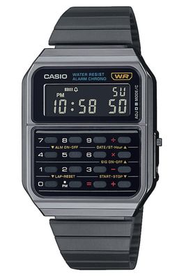 Casio Vintage Edgy Digital-Armbanduhr Schwarz CA-500WEGG-1BEF