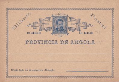 Angola alte Postkarte Bilhete Postal 10 Reis