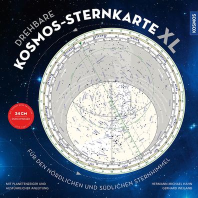 Drehbare Kosmos-Sternkarte XL Fuer den noerdlichen und suedlichen S