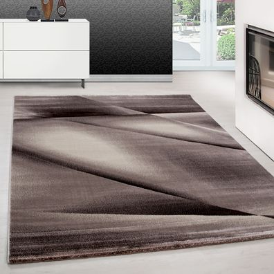 Teppich modern design teppich Rechteck Pflegeleicht Abstrakt Linien Braun