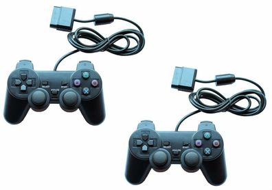 2x Controller Gamepad Joypad für Playstation 1 PS1 und Playstation 2 PS2