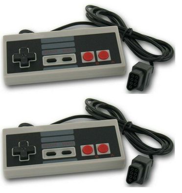 2x Controller für NES Nintendo Entertainment System Joypad Gamepad Nes Neu