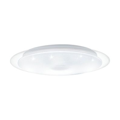 EGLO IGROKA LED Deckenleuchte weiß, transparent, weiß, chrom 2500lm 40x40x6cm