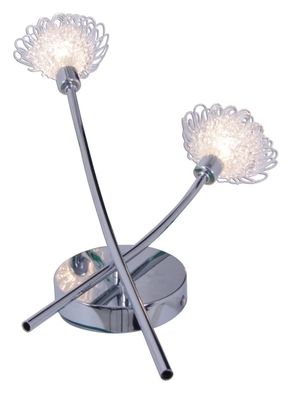 LED Wandleuchte chrom Näve Flower 2x G9